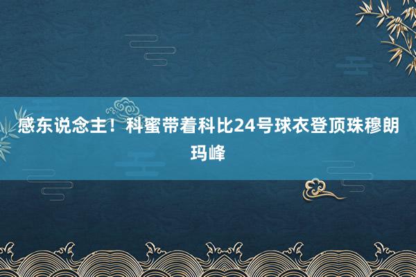 感东说念主！科蜜带着科比24号球衣登顶珠穆朗玛峰